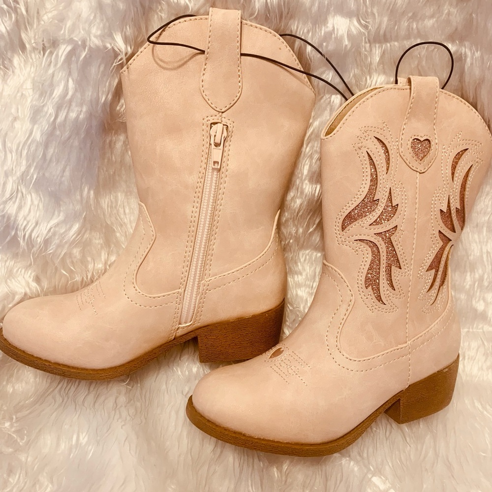 Pop two step plush smooth girls boots 12m